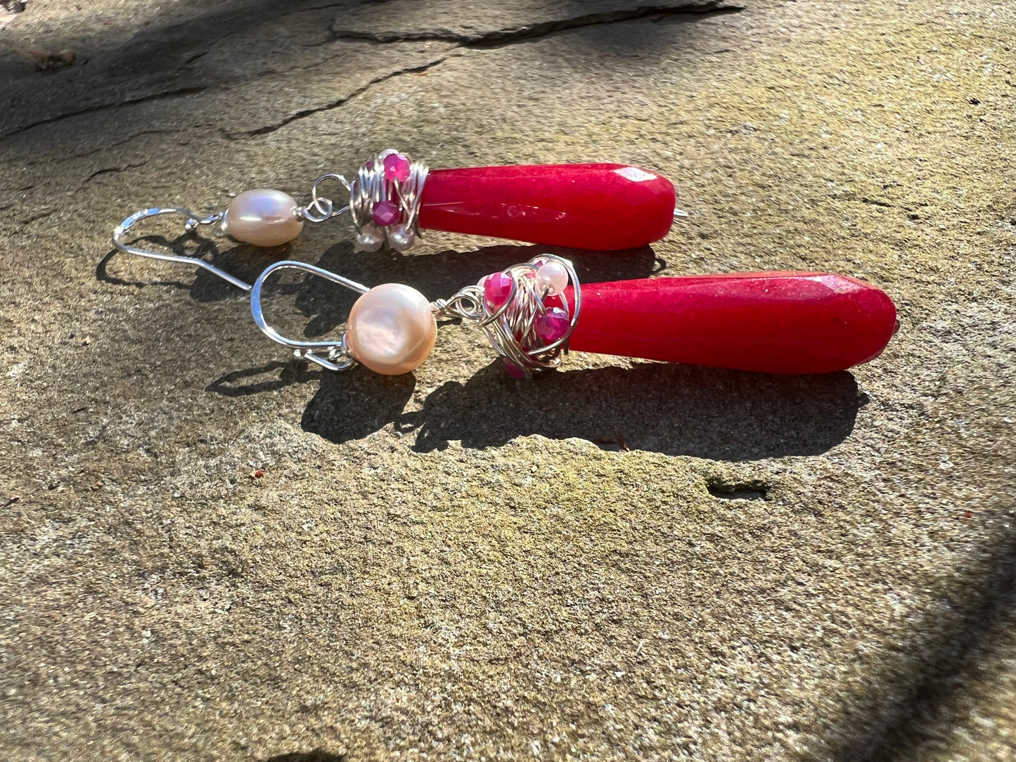 Red Agate earrings