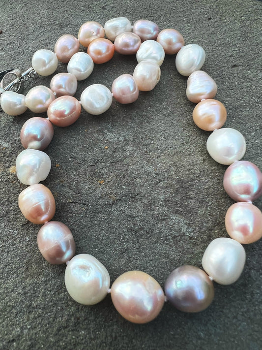 Multi-colored Freshwater Pearl Necklace
